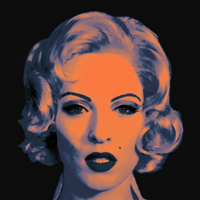 Warholian Monroe - purple and black